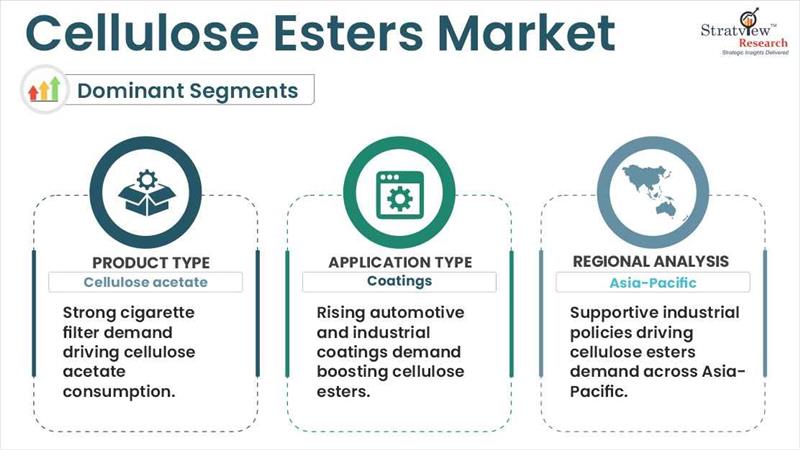 Cellulose esters market segmentations